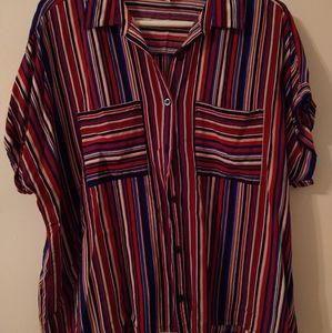 Cropped Americana Button Down